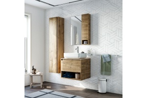 Тумба с раковиной STWORKI Карлстад 60 дуб рустикальный, роверелла - 3