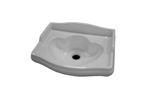 KERASAN Retro Раковина 410х320мм без отв. под смеситель, цвет белый