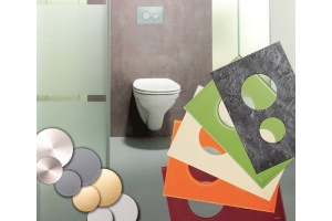 Кнопка смыва Tece Loop кнопка сатин, стекло на выбор (9240669) - 3