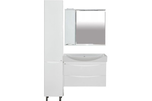 Мебель для ванной Misty Элвис 85 подвесная, белая - 3