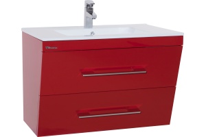 Тумба для комплекта Bellezza Берта подвесная 90 красная