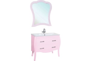 Зеркало Bellezza Грация 90 розовое - 2