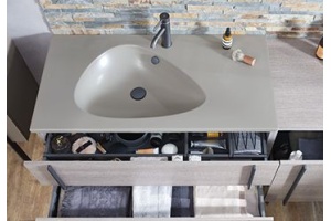 Мебельная раковина Jacob Delafon Nouvelle Vague 121х51 см, кашемир, 1 отверстие для смесителя EXAP112-Z-MK4 - 2