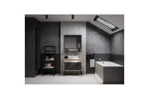 Комплект мебели Aquaton Лофт Урбан 80 светлое дерево-серый