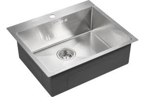 Мойка кухонная Paulmark Brim 59 брашированная сталь - 2