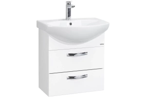 Тумба под раковину подвесная Aquaton Ария М 50 белый - 2