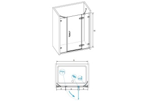 Душевая дверь Rgw Safari (02030114-11) - 2