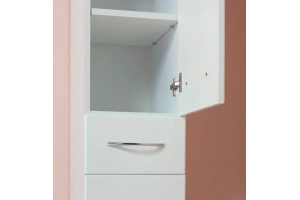 Шкаф-пенал Onika Модерн 32 R с бельевой корзиной, белый (403212) - 3