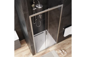 Душевая дверь AM.PM Gem 100х195 хром матовый стекло прозрачное - 3