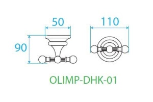 Крючок Cezares OLIMP (OLIMP-DHK-02) - 2