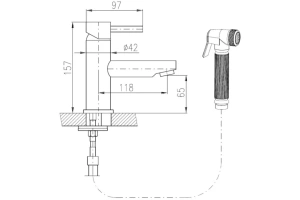 Смеситель для раковины Rav Slezak Seina золото - 2