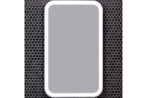 Зеркало шкаф Opadiris Элеганс 60 с подсветкой белый матовый