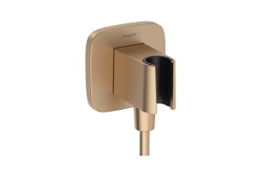Шланговое подключение Hansgrohe Fixfit Q шлифованная бронза