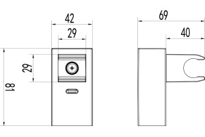 Настенный держатель Lemark LM8079C - 2
