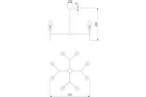 Люстра на штанге Eurosvet Prism 60143/8 хром - 2