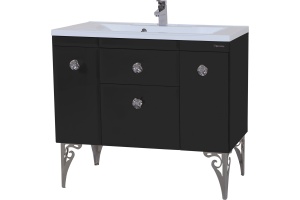 Тумба для комплекта Bellezza Луссо 90 черная