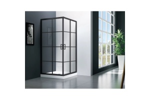 Душевой уголок Veconi Rovigo 80х80, черный (RV09-80-01-C7)