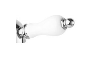 Ручка для смесителя Cezares Venezia хром, белый (VENEZIA-LDT-01-Bi) - 2