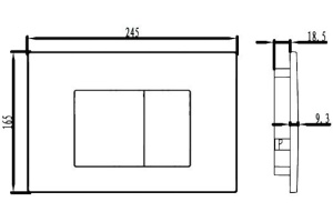 Кнопка смыва Iddis Unifix UNI31MBI77 - 2