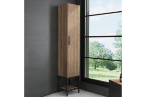 Шкаф-пенал Comforty Бредфорд 40 дуб темный