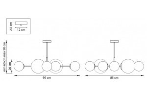 Люстра на штанге Lightstar Croco 815480 - 2