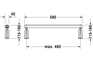 Ножки Duravit 790127 - 2