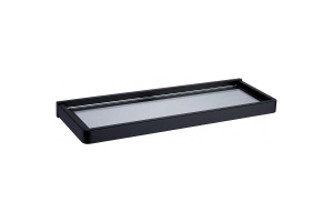 Полка стеклянная Abber Westen черная матовая