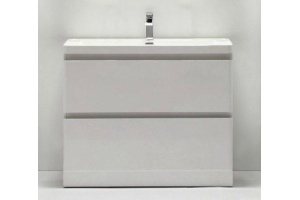 Тумба с раковиной BelBagno Energia-N 80 bianco lucido напольная - 2