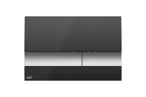 Кнопка смыва AlcaPlast  черный матовый (M1728-2)