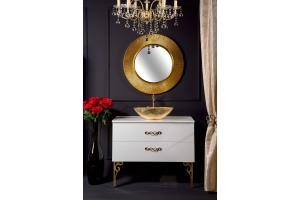 Раковина накладная Armadi Art NeoArt 51 золото - 3