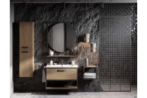 Зеркало Aquaton Лофт Фабрик 80 светлое дерево - 3