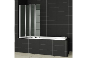 Шторка на ванну Cezares Pratico V4 100/140 P Cr L