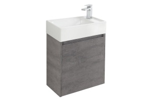 Тумба с раковиной Belbagno Kraft Mini 50 R серый - 2