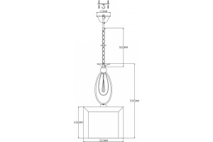 Подвесной светильник Moderli Dark V2580-1P - 2