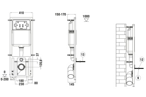 Система инсталляции WeltWasser WW MARBERG 410 (10000005948) - 2