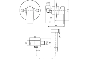 Гигиенический душ Rav Slezak Colorado хром - 2