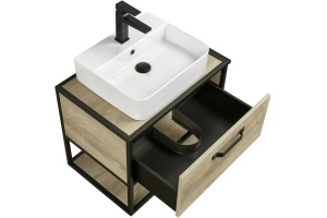 Тумба под раковину Aquaton Лофт Фабрик 65 светлое дерево - 3