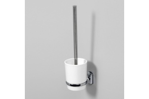 Ершик для унитаза WasserKraft белый - хром - 2