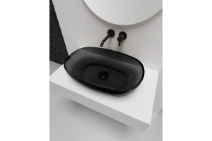 Раковина накладная ABBER Kristall 60 черный (AT2805Onyx) - 3