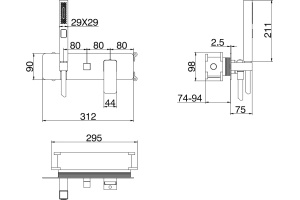 Смеситель для душа Allen Brau Infinity черный матовый - 3