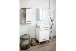 Шкаф Sanflor Ингрид 50 швейцарский вяз, белый - 2