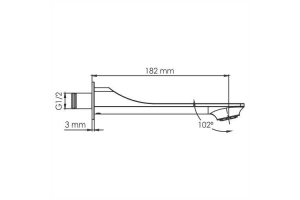 NEW A175 Настенный излив для душа - 3
