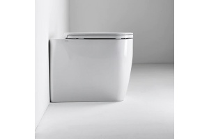 Унитаз приставной Simas Henges с крышкой белый - 2