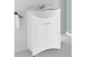 Тумба с раковиной Vod-Ok Адам 65 белая