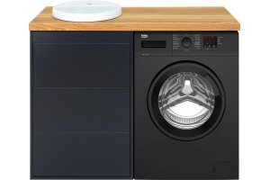 Тумба для комплекта Brevita Grafit 60 под стиральную машину - 3