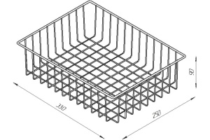 Подставка для предметов DIWO Смоленск П16188 хром - 3