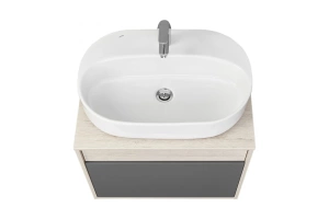 Комплект мебели Aquaton Лофт Урбан 65 светлое дерево-серый - 3