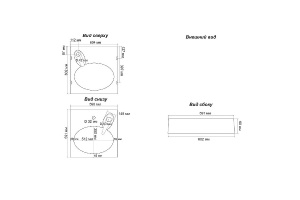 Раковина Stella Polar Миро 60 на стиральную машину черный - 3