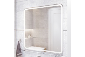 Зеркало DIWO Коломна 80 с подсветкой светодиодной, сенсорный выключатель, российское, настенное