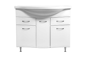 Тумба под раковину Stella Polar Концепт Эльбрус 100 белый - 2